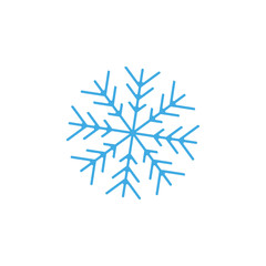 Snowflake icon sign