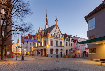 Tallinn. Estonia. Old city. - obrazy, fototapety, plakaty