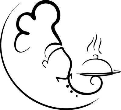 cooking logo,vector, illustration of cartoon chef