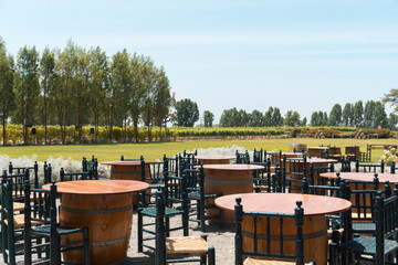 Outdoor dining in Ica, Peru