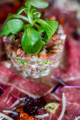 salad with tomatoes and basil
