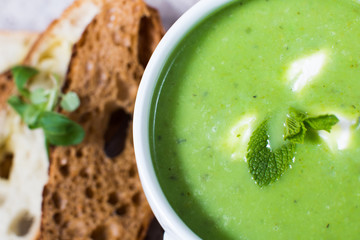 soup in a bowl