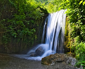 Fototapeta na wymiar Waterfalls in the Ferriere Valley, Amalfi, Italy
