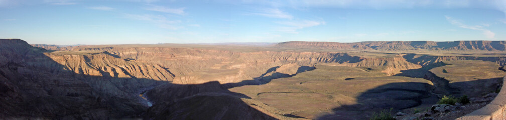 Fototapeta premium Fish River Canyon - panorama from the North Lookout Point, Namibia