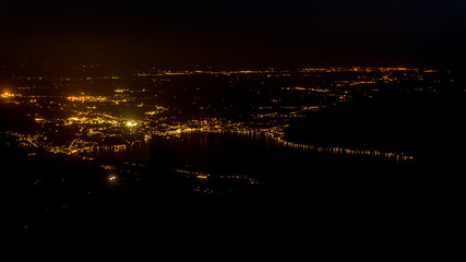 Night shot at the Traunsee - Ebensee - Salzburg - Austria