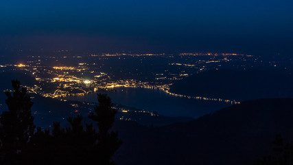 Night shot at the Traunsee - Ebensee - Salzburg - Austria