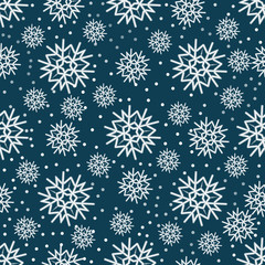Seamless pattern for Christmas packaging, textiles,  holiday symbols illustration