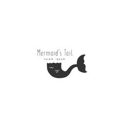Vector hand drawn logo template for sea related business.