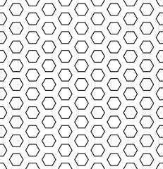 Seamless hexagons pattern. Geometric texture.