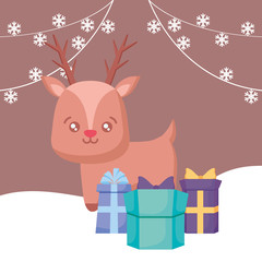 Christmas deer design