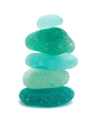 sea glass isolated