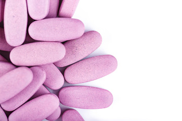 pills scattered isolated