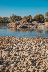 Beautiful autumn view near Pleinting-Bavaria-Germany