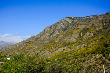 Fototapeta premium Beautiful autumn landscape with mountains and forest, Armenia