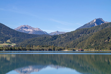 Fototapeta na wymiar Heiterwanger See in Tirol