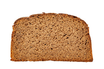 black bread isolated