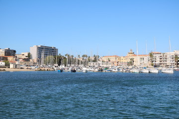 Fototapeta premium Coastal landscape of Ortigia Island of Syracuse, Sicily Italy