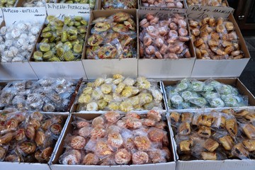 Delicious Sicilian almond biscuits in Ortigia Syracuse, Sicily Italy