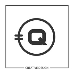 Obraz premium Initial Letter Q Logo Template Vector Design