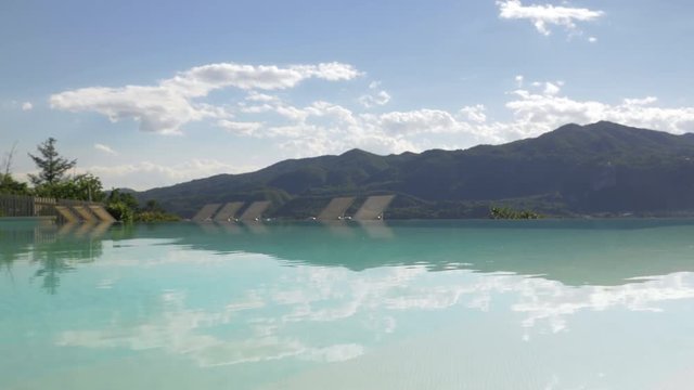 Terrace Swimming Pool Reflecting the Sky