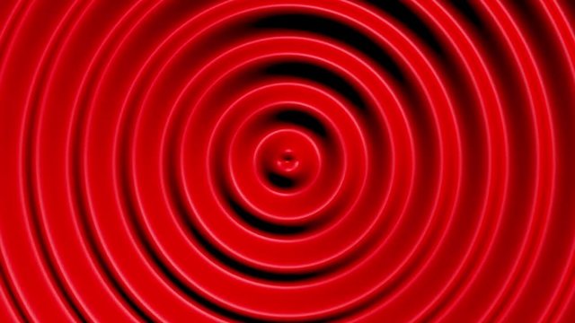 Concentric circles with hypnotic effect, colored water resonance background pattern