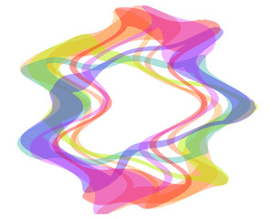 creative multicolored amorphous abstraction