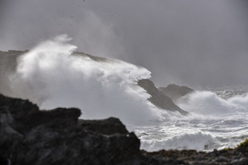 Tempête sur les iles de Baguenères
