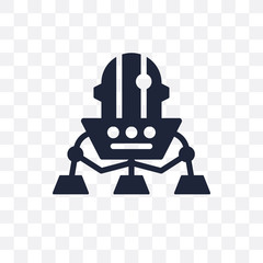 Lander transparent icon. Lander symbol design from Astronomy collection. Simple element vector illustration. Can be used in web and mobile. © CoolVectorStock
