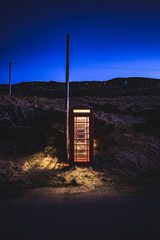 Phonebox in the Isle of Skye, Scotland