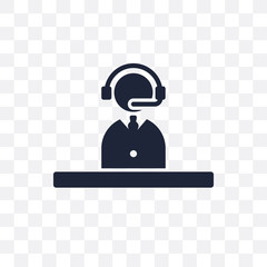 Operator transparent icon. Operator symbol design from Delivery and logistic collection. Simple element vector illustration. Can be used in web and mobile.