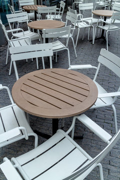 Outdoor chairs with restaurant in Zuid As Amsterdam