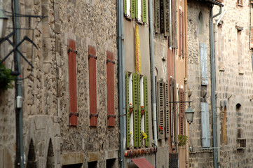 Fototapeta na wymiar Promenade à Villefranche de Conflent