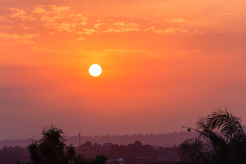 Sun Haze Landscape
