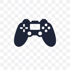 Controller transparent icon. Controller symbol design from Arcade collection. Simple element vector illustration. Can be used in web and mobile.