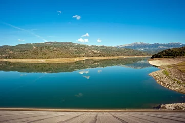Fotobehang Dam dam and oasis of the river alento-cilento-salerno