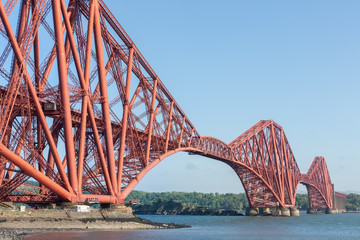 Naklejka premium Forth Bridge over Firth of Forth near Queensferry in Scotland