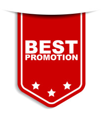 red vector banner best promotion