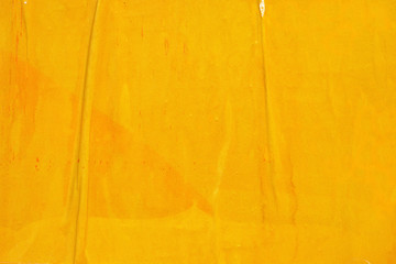 Blank yellow creased crumpled paper texture background old grunge ripped torn vintage collage posters placards