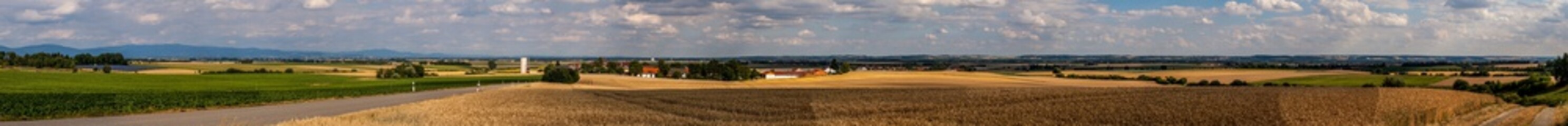 Fototapeta premium Stitched High-resolution panorama near Kleinpinning-Bavaria-Germany