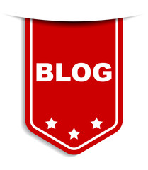 red vector banner blog