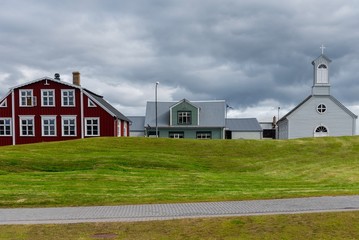 houses in the field
