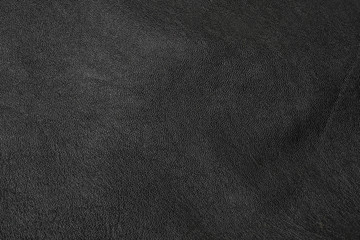 Black leather texture background close up