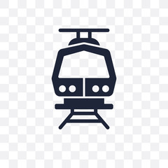 Subway transparent icon. Subway symbol design from Transportation collection. Simple element vector illustration. Can be used in web and mobile.