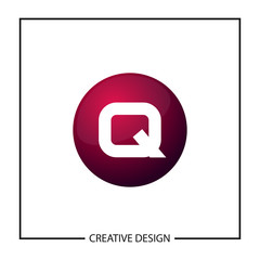 Initial Letter Q Logo Template Vector Design