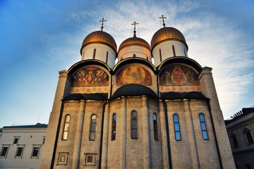 Moscow Kremlin architecture. Dormition church