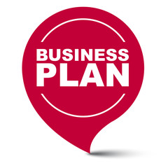 red vector banner business plan