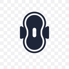Sanitary napkin transparent icon. Sanitary napkin symbol design from Hygiene collection.