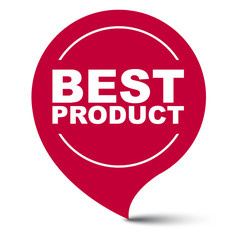 red vector banner best product