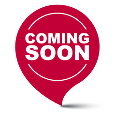 red vector banner coming soon