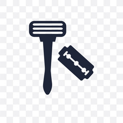 Razor transparent icon. Razor symbol design from Hygiene collection.